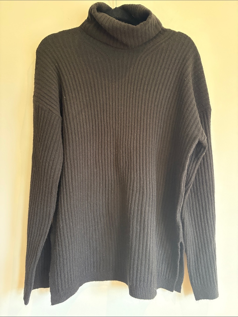 OAK + FORT Ribbed Turtleneck Sweater - Brown